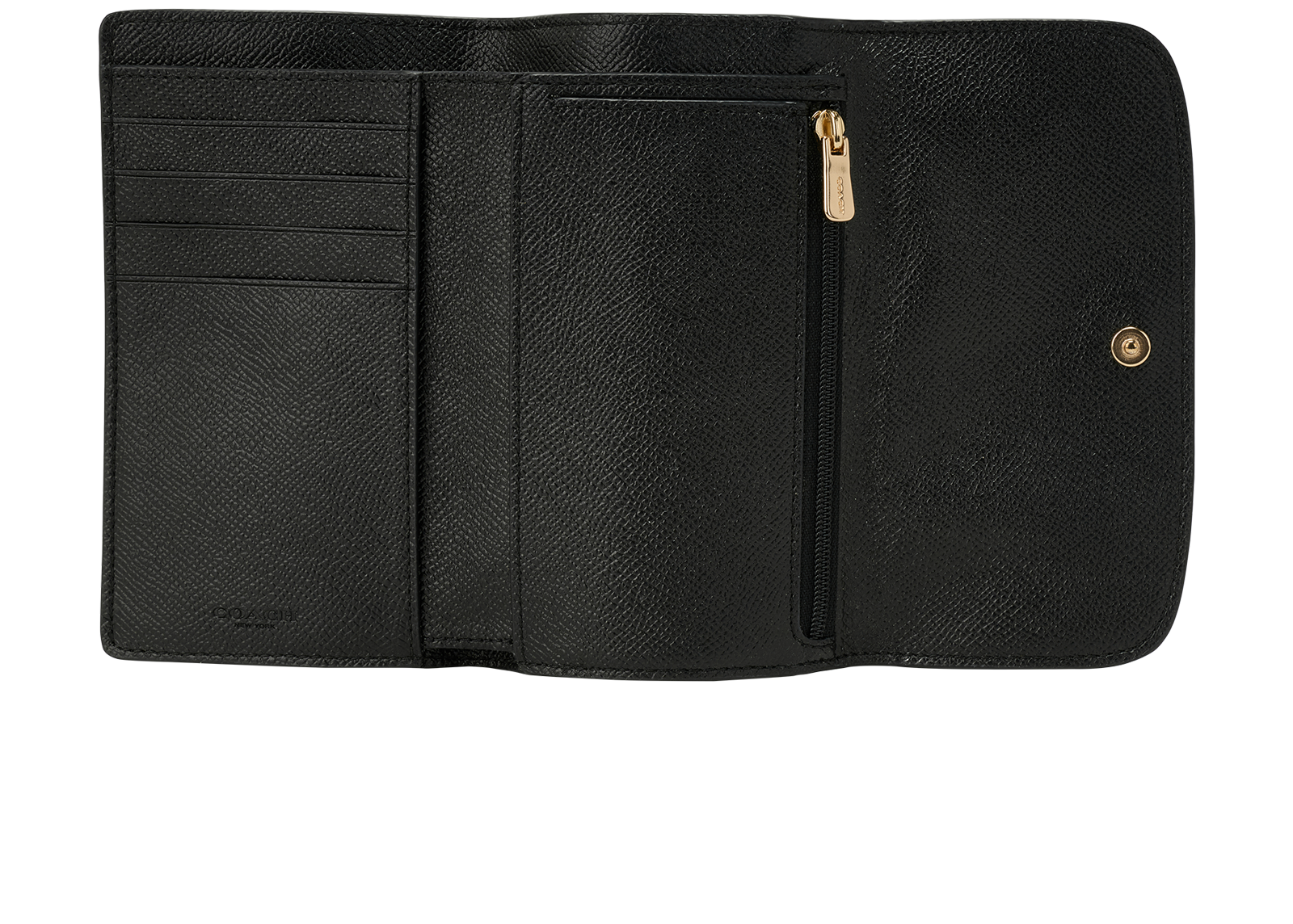 Coach Trifold Wallet, &pound;60, Accessories, Black, Leather, Other view